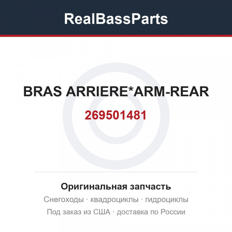 269501481 BRAS ARRIERE*ARM-REAR