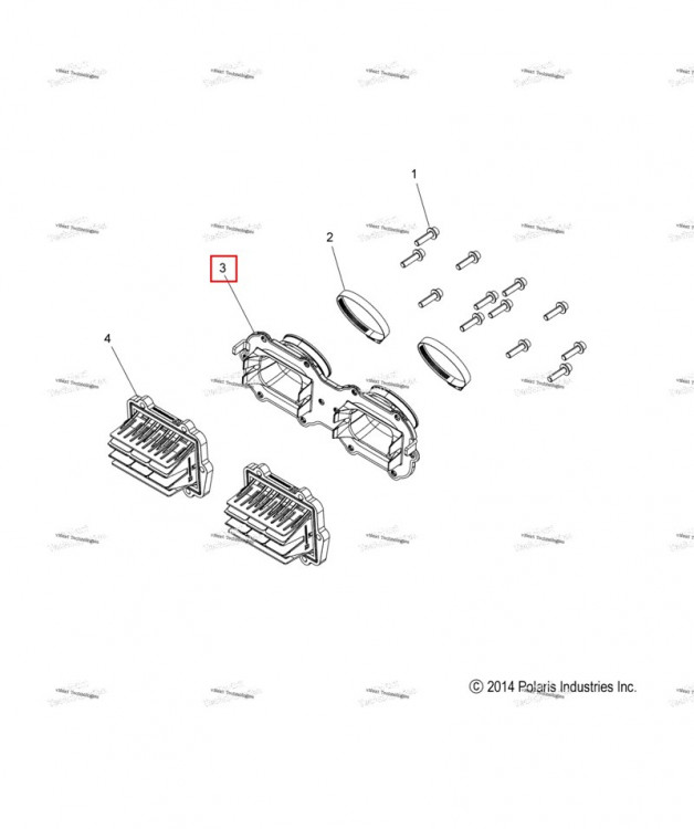 Дроссельный узел ADAPTOR Polaris 800 AXYS Pro RMK LE 155 (2017) (1205058)