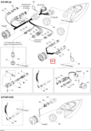 Спидометр GTI RFI LE Sea-Doo 278002007