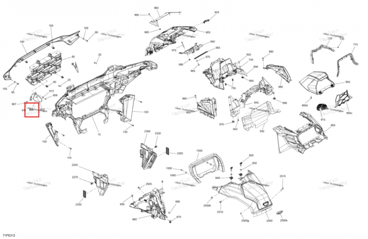 Retaining трос Can-Am Outlander 4x4 XMR 1000R (2025) (708304440)