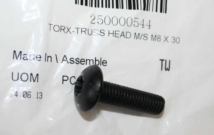 250000544 TORX-TRUSS HEAD M/S M8 X 30 Болт M8 X 30
