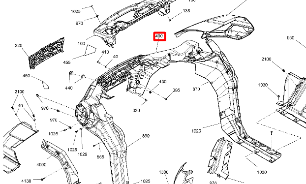 705013591 Панель передняя Can-Am