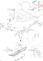 Белый пружина Ski-Doo Expedition TUV V800 4-TEC (2009) (M250143)
