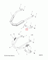 Планка крепления бампера нижняя Polaris BUMPER-FRONT LOWER 5335801