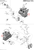 Двигатель 800 R силовой T E K Ski-Doo Summit X 800R Power T.E.K. (2009) (400800318)