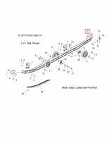 Рельса подвески WIDETRACK IQ Polaris 1542458 1542785 