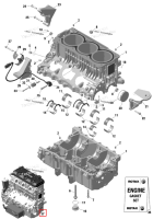 Двигатель длинный блок 1603 XHO Sea-Doo GTX 300 (2020) (420160313)