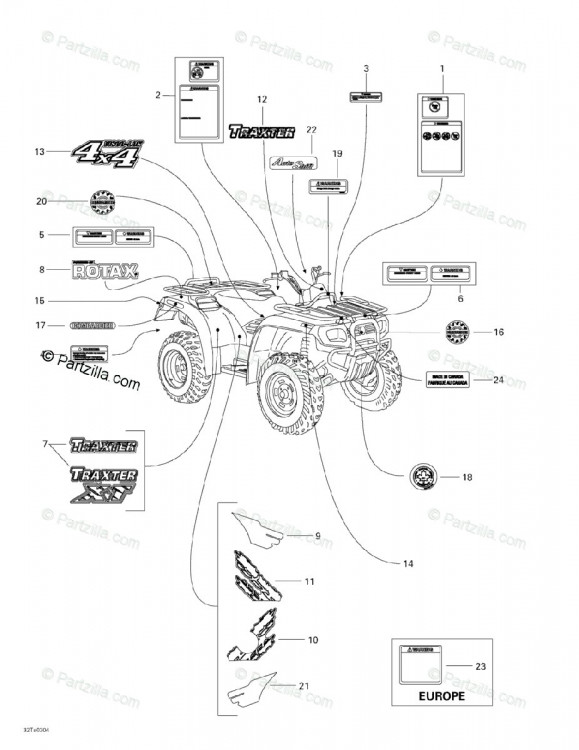 704900331 Наклейка Rotax на левое крыло (красная) pstd.
