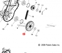 3221188 Звезда нижняя 43Т Polaris