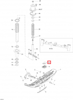 505072799 Пластина демфера лыжи Ski-Doo Support Plate