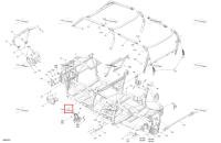 Чёрный рама комплект Max Can-Am Commander MAX 1000R EFI XT (2024) (715009398)