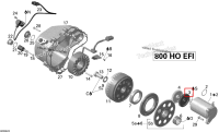 Двойной шестерня Can-Am Outlander MAX 800 XT (2008) (420634740)