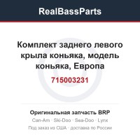 715003231 Комплект заднего левого крыла коньяка, модель коньяка, Европа