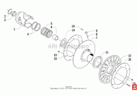 1623-517 Болт хеликса M8 Arctic Cat 