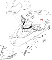 Левый зеркало в сборе включает 14 to 15 Sea-Doo GTX 215 (2012) (269501846)
