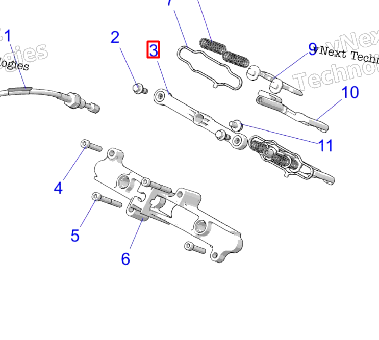 5143539 Планка клапана малая 850 Polaris 