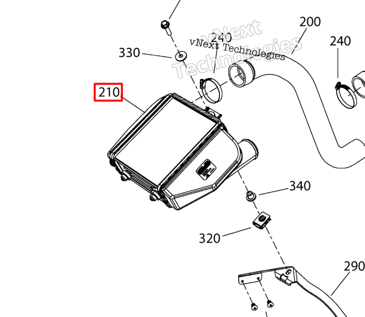508001317 Интеркулер Ski-Doo 508001116