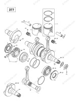 Поршень BRP 380F (T-Moly, номинал) 09-751 420887470, 420887475, 420890060, 420994975