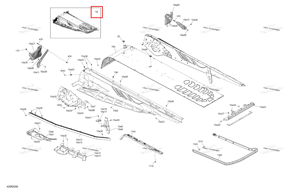 Шасси тоннель блок 146 b Ski-Doo 415130670