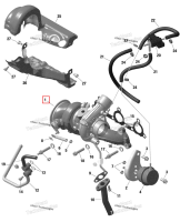 Turbocharger в сборе включает 1 to 11 Can-Am Maverick Turbo RR XRC (2022) (420893744)