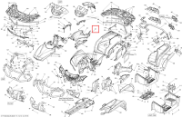 Красный правый Pannel модель красный Can-Am Outlander 1000 EFI DPS XT XT-P (2014) (705005241)