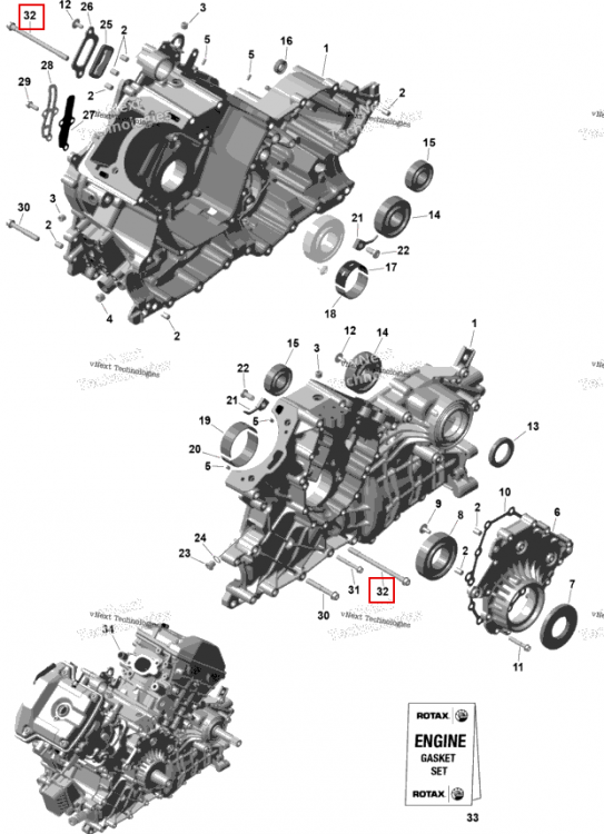 Фланцевый винт torx M8 × 115 Can-Am Outlander 4x4 XT 1000R (2025) (420941571)
