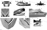 219904545 DECALQUE SEADOO*SEA-DOO DECAL Наклейка капота SEA-DOO