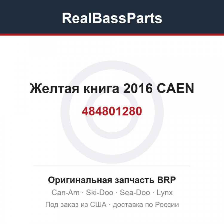 484801280 Желтая книга 2016 CAEN