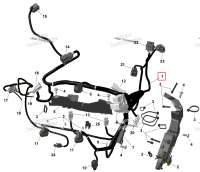 Жгут проводов Ski-Doo Summit X 850 E-TEC Turbo R (2026) (420864559)