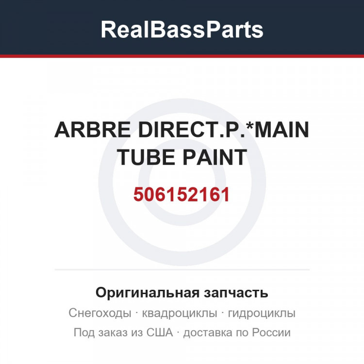 506152161 ARBRE DIRECT.P.*MAIN TUBE PAINT