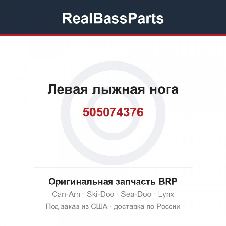 505074376 Левая лыжная нога
