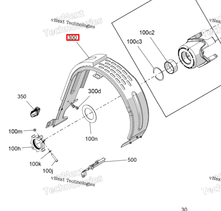 417300621 Защита ремня вариатора G5 Ski-Doo