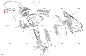 Platnum серебристый передний бампер модель красный Spartan Ski-Doo 502008385