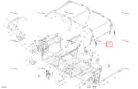 Глубокий чёрный задний каркас Extension Can-Am Commander MAX 1000R EFI XT (2024) (705211494)