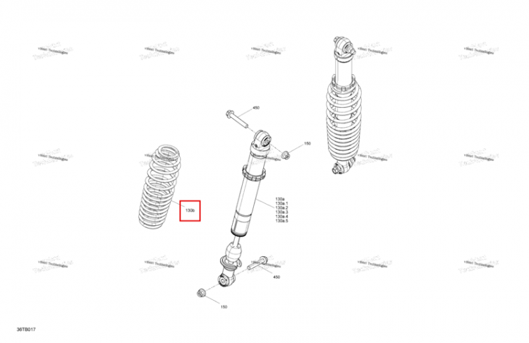 Magma красный компрессионный пружина модель Liquid Titan Can-Am Outlander 1000R EFI XMR (2022) (706004066)