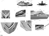 219904668 SEADOO HULL DECAL LEFT