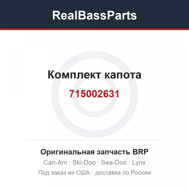 715002631 Комплект капота