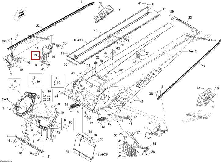 Правый Stirrup Ski-Doo GTX LE 1200 4-TEC (2009) (518326032)