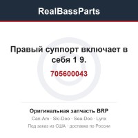 705600043 Правый суппорт включает в себя 1 9.