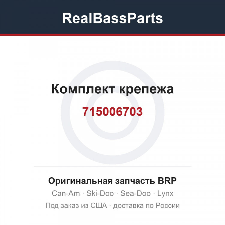 715006703 Комплект крепежа
