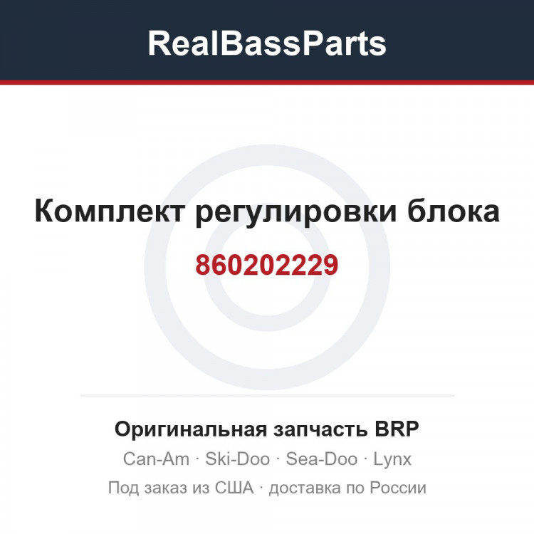860202229 Комплект регулировки блока