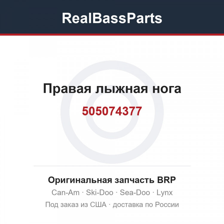 505074377 Правая лыжная нога