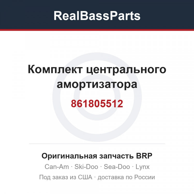 861805512 Комплект центрального амортизатора