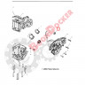 5412455 Сальник помпы водяного насоса 15X35X8 для квадроциклов Polaris SPORTSMAN/RZR 800 5411184/AT-09217