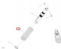 505074708 Пружина амортизатора G4 Ski-Doo