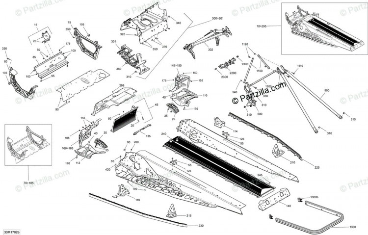 415130118 Рамка в сборе 137 FREERIDE GULF STREAM. INCLUDES 1 TO 295