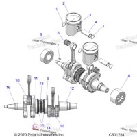 5144978 CRANKWEB CTR 74 мм магнето