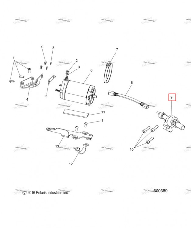 BENDIX пружина Polaris 800 AXYS Pro RMK LE 155 (2017) (7043742)
