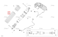 Глубокий чёрный компрессионный пружина Can-Am Maverick MAX Turbo RR XRS Smart Shock (2024) (706205350)
