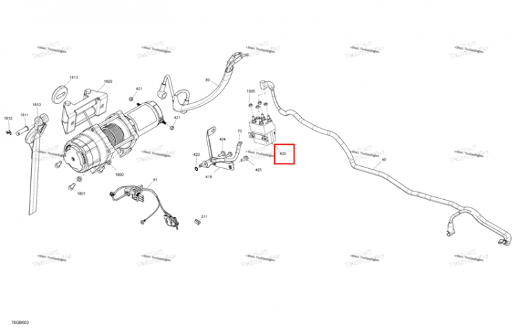 Соленоид Can-Am Outlander 570 EFI XT (2022) (710007364)